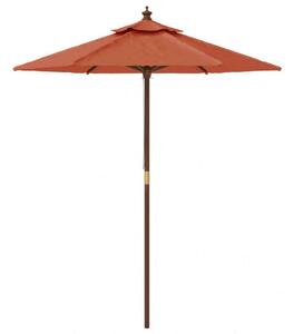 VidaXL Terrakotta Kerti Napernyő - Fa Rúd - 196x231cm