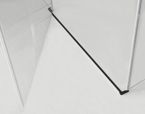 Hagser Gisa zuhanykabin 80x80 cm négyzet fekete matt/átlátszó üveg HGR14000020