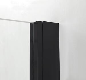Hagser Gisa zuhanykabin 80x80 cm négyzet fekete matt/átlátszó üveg HGR14000020