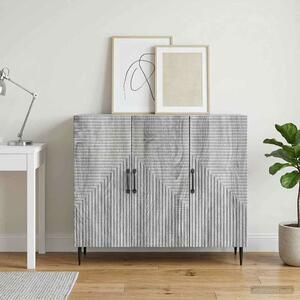 VidaXL Széf Szürke Sonoma 89 x 34,5 x 80 cm Szerelt Fa