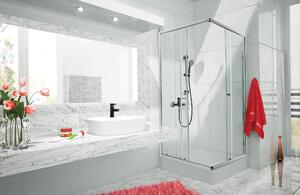 Invena Parla zuhanykabin 90x90 cm négyzet króm fényes/átlátszó üveg AK-48-195