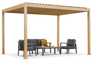 Lagos 3x4 fából készült, szabadon álló terasz pergola Garden Point