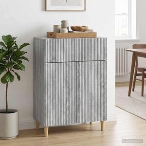 VidaXL Széf fiókkal Szürke Sonoma 66 x 34,5 x 90 cm Szerelt Fa