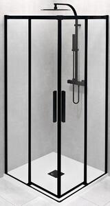 Polysan Altis Line zuhanykabin 90x90 cm négyzet fekete matt/átlátszó üveg AL1592B
