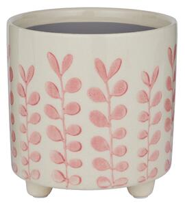 NEW DELFT kaspó, Ø 13,5 cm, rózsaszín virágos