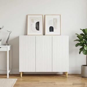 VidaXL Széf Fehér 89 x 34,5 x 80 cm Szerelt Fa