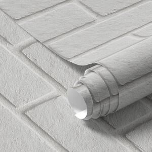 Tapéta Fehér tégla textúra, vízszintes elrendezés, Tapétá loft stílusban, a00877 : Uwalls.hu