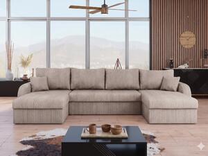 Sarokkanapé Comfivo Melissa II, Kárpit, 80x304x140cm