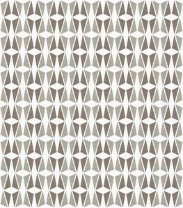 Tapéta Taupe és fehér gyémánt mintázat, mid-century stílus, Absztrakt tapétá, a00905 : Uwalls.hu