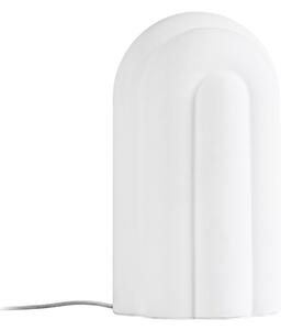 Asztali lámpa Lucande, Lunja, dimmable, Fehér, Nappali, Üveg, Modern