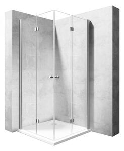 Rea Fold N zuhanykabin 90x90 cm négyzet króm fényes/átlátszó üveg REA-K9991
