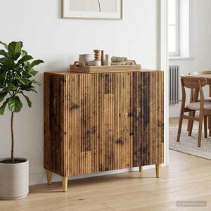 VidaXL Széf Antik Fa 89 x 34,5 x 80 cm Szerelt Fa