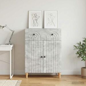 VidaXL Széf Betonszürke 66 x 34,5 x 90 cm Szerelt Fa