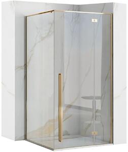 Rea Fargo zuhanykabin 100x80 cm négyszögletes arany fényes/átlátszó üveg REA-K4907