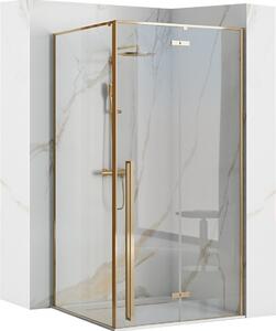 Rea Fargo zuhanykabin 90x90 cm négyzet arany fényes/átlátszó üveg REA-K4903