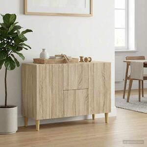 VidaXL Széf Sonoma Tölgy 89 x 34,5 x 60 cm Szerelt Fa