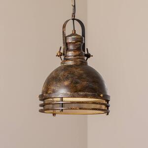 Opviq Saglam lógó világítás, 1 izzó, antik sárgaréz, Ø 30 cm, fém, dimmelhető, Bronz / antik sárgaréz, Nappali / Étkező, fém, Vintage