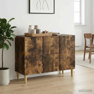 VidaXL Széf Füstös Tölgy 89 x 34,5 x 60 cm Szerelt Fa