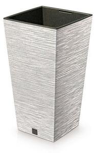 FURU SQUARE ECO WOOD virágtartó 39, 5 cm betéttel, fehér