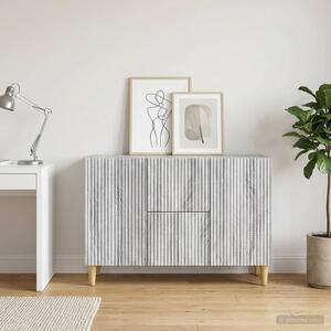 VidaXL Széf Szürke Sonoma 89 x 34,5 x 60 cm Szerelt Fa