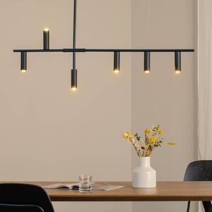 ALDEX Trevo 6 All Black lógó világítás, fém, fekete, GU10, dimmelhető, Fekete, Nappali / Étkező, fém, Modern