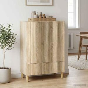 VidaXL Széf fiókkal Sonoma Tölgy 66 x 34,5 x 95 cm Szerelt Fa