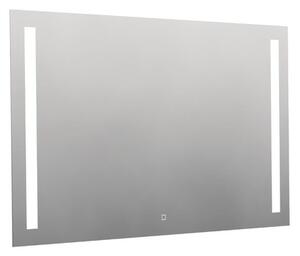 Szögletes tükör 120x70 cm LED világítással, fűtőfólia, érzékelő állítható hőmérséklettel 2700-6500K, IP44 ZIL12070TLEDS