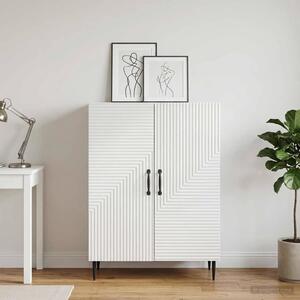 VidaXL Széf Magasfényű Fehér 66 x 34,5 x 89,5 cm Szerelt Fa