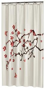 Sealskin Blossom zuhanyfüggöny 200x180 cm fehér 233451359