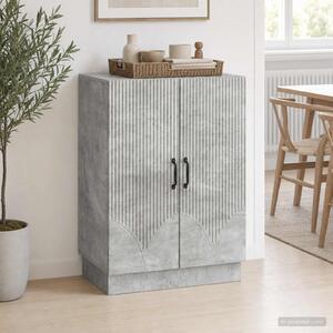 VidaXL Széf Betonszürke 66 x 34,5 x 87 cm Szerelt Fa