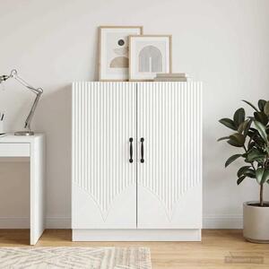 VidaXL Széf Magasfényű Fehér 66 x 34,5 x 87 cm Szerelt Fa