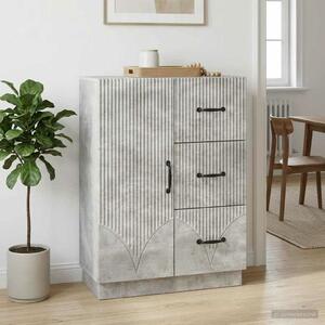 VidaXL Széf fiókkal Betonszürke 66 x 34,5 x 87 cm Szerelt Fa