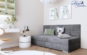 TOMMY 2 kárpitozott gyerekágy felfelé nyíló ágyneműtartóval200x90cm