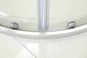Hagser Andrea zuhanykabin 80x80 cm félkör alakú króm fényes/átlátszó üveg HGR90000020