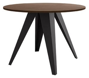 Asztal Oswego 175, 76cm, Fekete, Dió