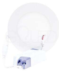 Beépíthető kör LED panel 6W ALU