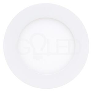 Beépíthető kör LED panel 6W ALU