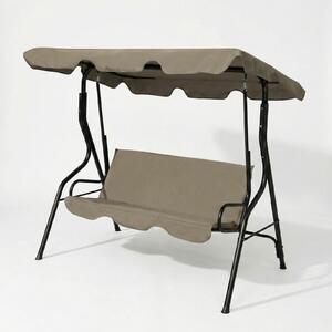 Roxy XL krémfehér kerti hintaágy 170 x 110 x 153 cm 11492a-1 Relax Plus 3 személyes, dönthető kerti Hintaágy - beige