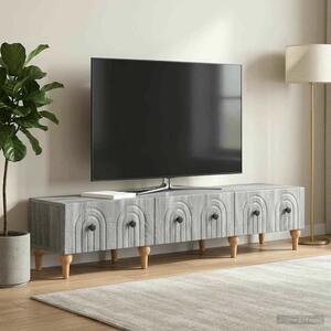 VidaXL TV szekrény Sonoma szürke 147 x 34,5 x 30 cm Megmunkált fa