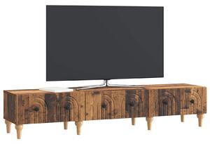 VidaXL TV szekrény Faragott fa öreg fa hatású 147 x 34,5 x 30 cm