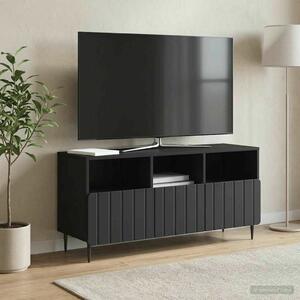 VidaXL TV-szekrény fiókkal, fekete, 102 x 34,5 x 50 cm, szerelt fa