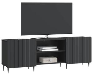 VidaXL Fekete TV szekrény 150 x 31 x 52 cm Szerelt fa