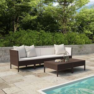 VidaXL Polyrattan Kerti Bútorszett - 6 részes