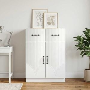 VidaXL Széf Fehér 66 x 34,5 x 87 cm Szerelt Fa