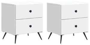 VidaXL Éjjeliszekrény 2 pcs Fehér 43 x 34,5 x 47,5 cm Szerelt Fa