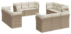 VidaXL Polyrattan Kerti Ülőgarnitúra - Bézs - 12 részes