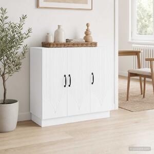 VidaXL Széf Fehér 89 x 34,5 x 77 cm Szerelt Fa