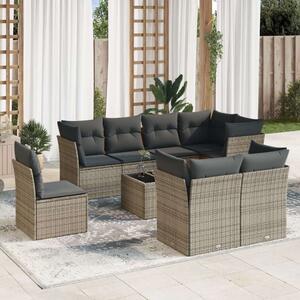 Polyrattan Kerti Ülőgarnitúra - 9 részes