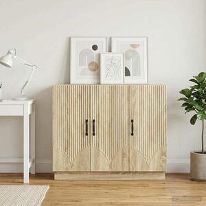 VidaXL Széf Sonoma Tölgy 89 x 34,5 x 77 cm Szerelt Fa