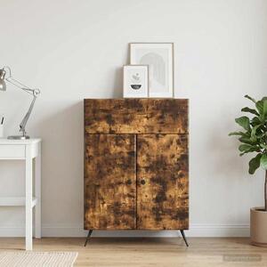 VidaXL Széf Füstös Tölgy 66 x 34,5 x 90 cm Szerelt Fa
